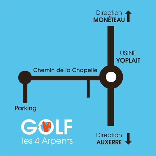 plan accés practice 4 Arpents