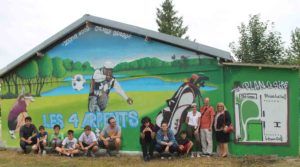 Graffiti Crazy Spray au practice de golf
